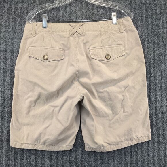 Eddie Bauer Womens Blakely Chino Shorts Tan Size 10 Slash Pockets Cotton - Picture 3 of 12